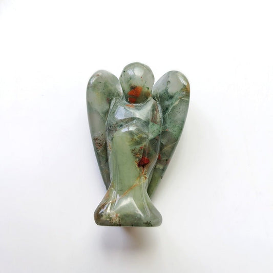 Blood Stone Angel 2 Inch GEMROCKY-Carvings-