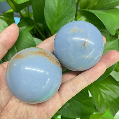 Blue Angelite Spheres GEMROCKY-Spheres-