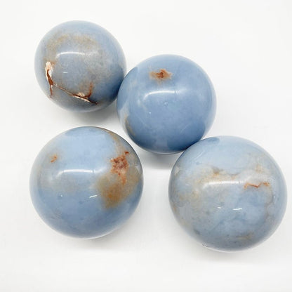 Blue Angelite Spheres GEMROCKY-Spheres-