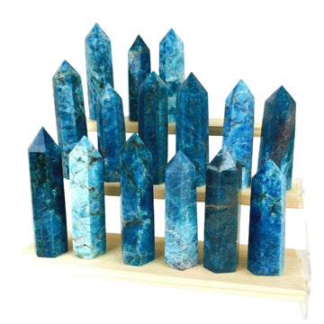 Blue Apatite Point Wands GEMROCKY-Point Wands-