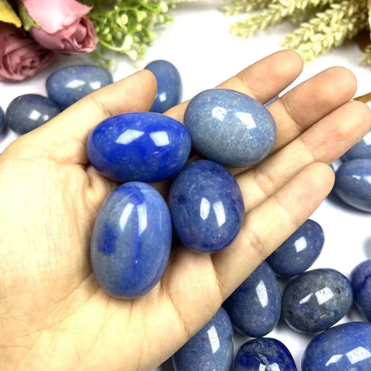 Blue Aventurine Tumble Stones GEMROCKY-Tumbles-