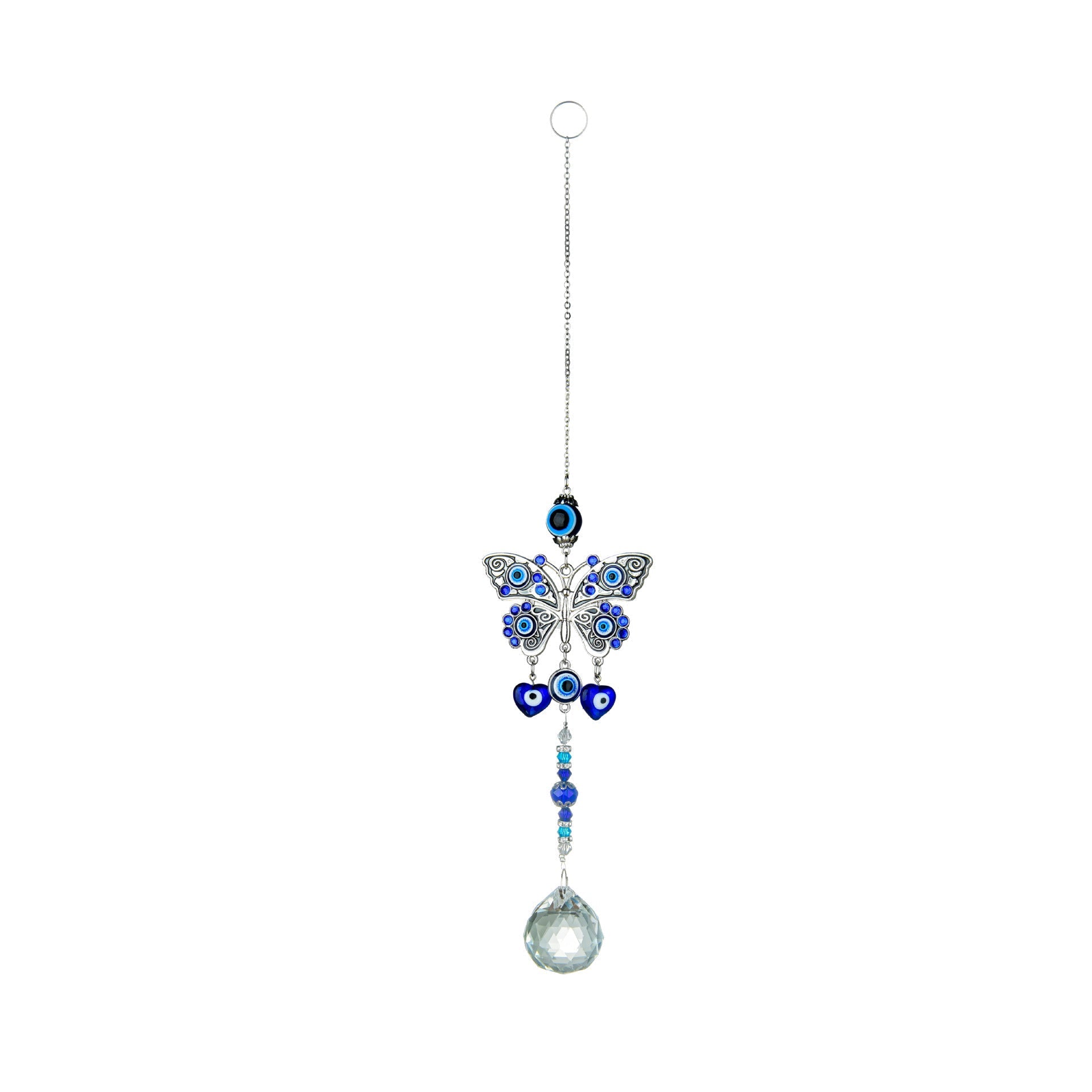 Blue Butterfly Devil Eye Suncatcher Ornaments GEMROCKY-Decoration-4-