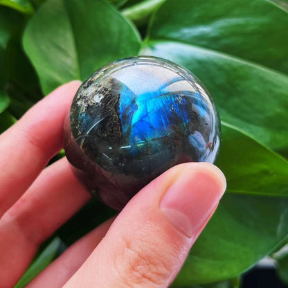 Blue Flash Labradorite Spheres GEMROCKY-Spheres-