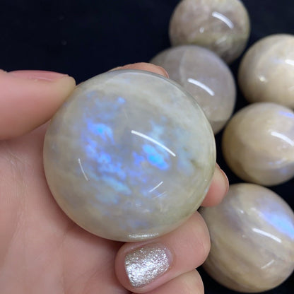 Blue Moon Stone Spheres GEMROCKY-Spheres-