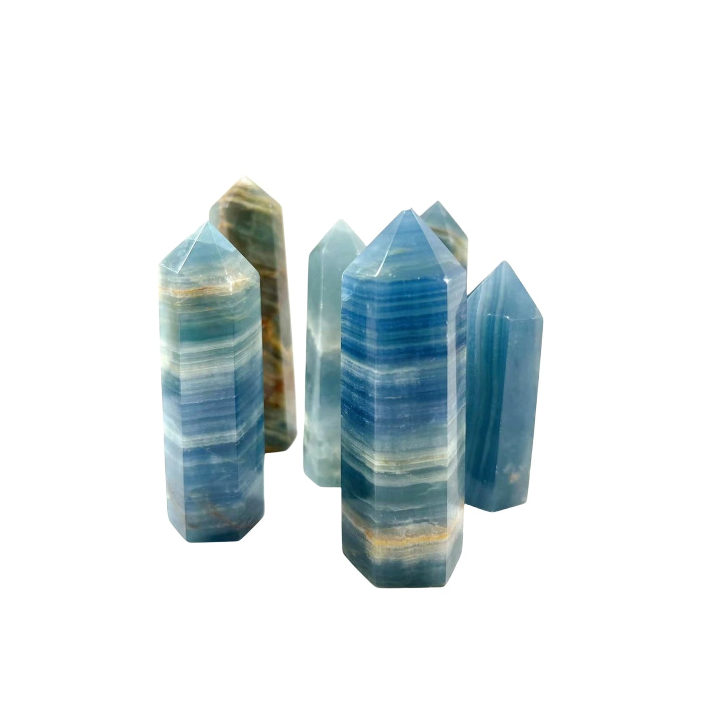 Blue Onyx Point Wands GEMROCKY-Point Wands-