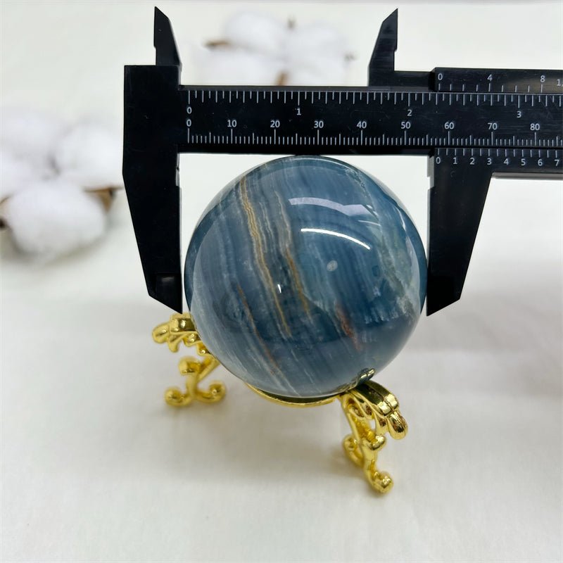 Blue Onyx Spheres GEMROCKY-Spheres-