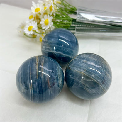 Blue Onyx Spheres GEMROCKY-Spheres-