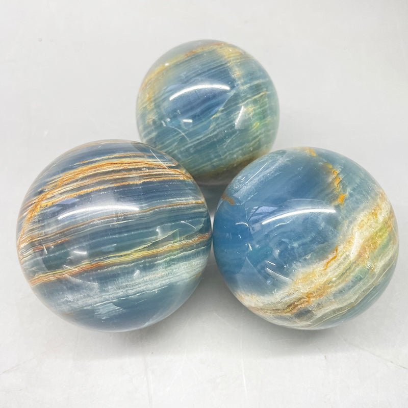 Blue Onyx Spheres GEMROCKY-Spheres-