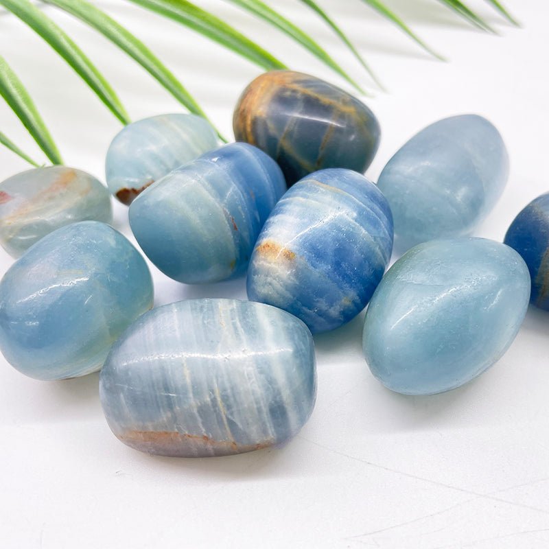 Blue Onyx Tumble Stones GEMROCKY-Tumbles-