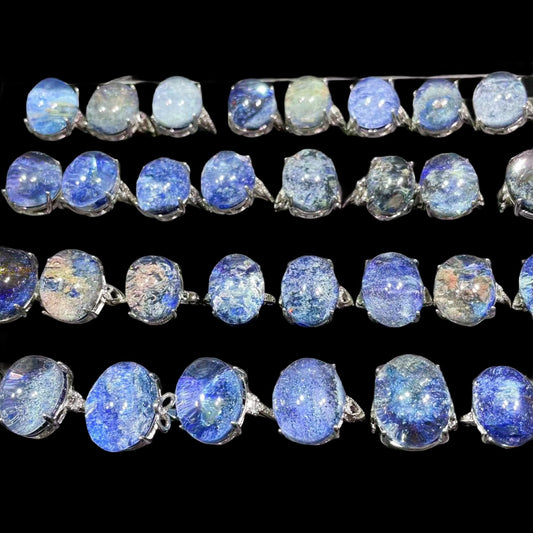 Blue Phantom Quartz Rings GEMROCKY-Jewelry-