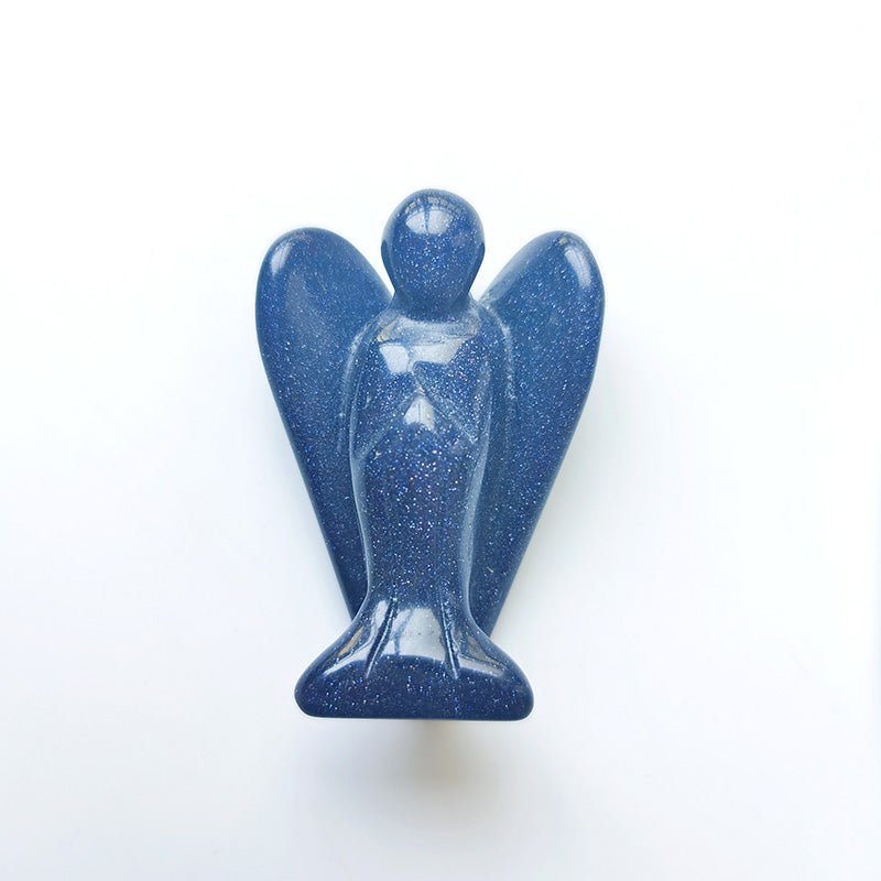 Blue Sandstone Angel 2 Inch GEMROCKY-Carvings-