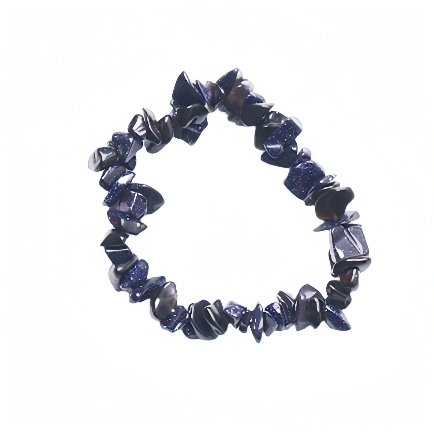 Blue Sandstone Chip Bracelets GEMROCKY-Bracelets-GEMROCKY