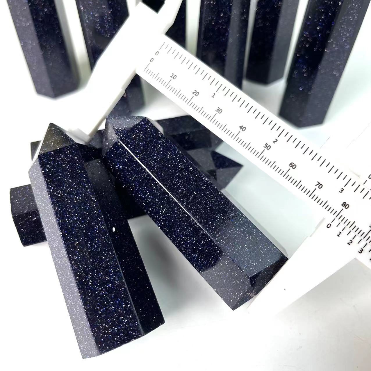 Blue Sandstone Point Wands GEMROCKY-Point Wands-