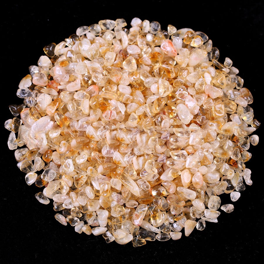 Brazilian Citrine Chips GEMROCKY-Tumbles-