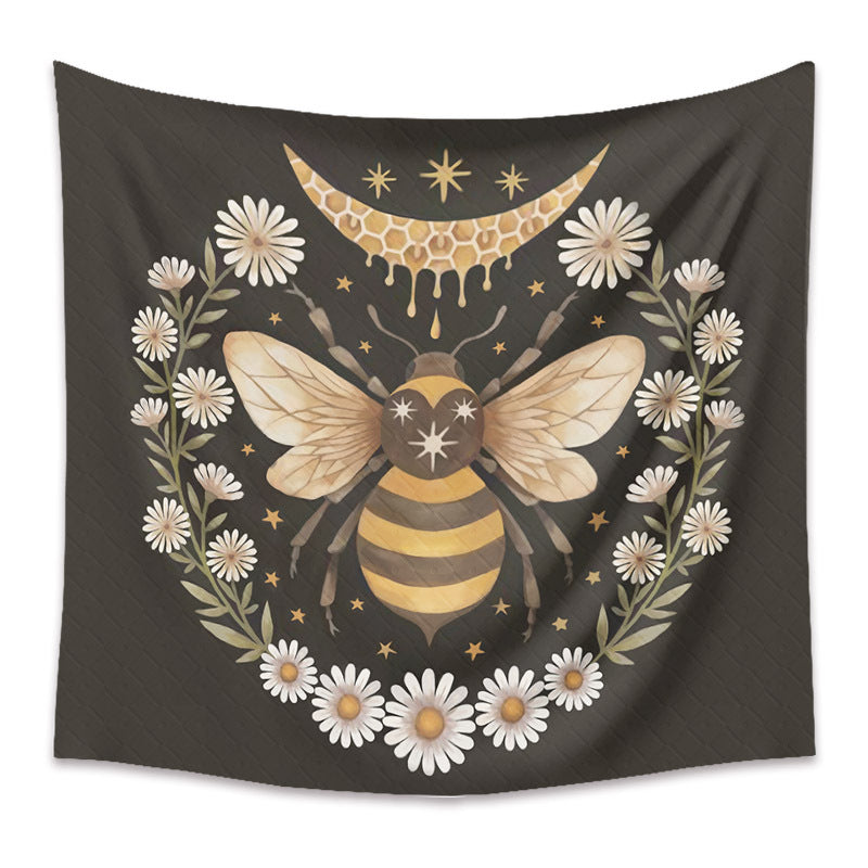 Butterfly Bee Background Cloth Bohemian Style Tarot Tapestry GEMROCKY-Decoration-73*95cm-6-