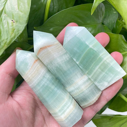 Caribbean Calcite Point Wands GEMROCKY-Point Wands-