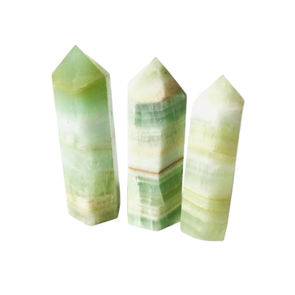 Caribbean Calcite Point Wands GEMROCKY-Point Wands-