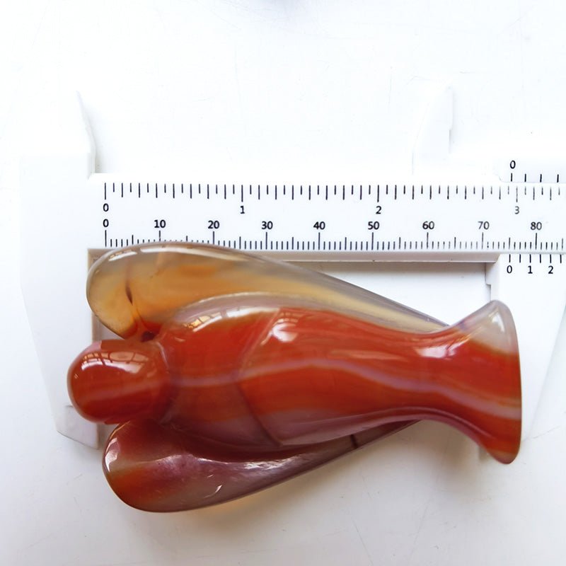 Carnelian Angel 3 Inch GEMROCKY-Carvings-