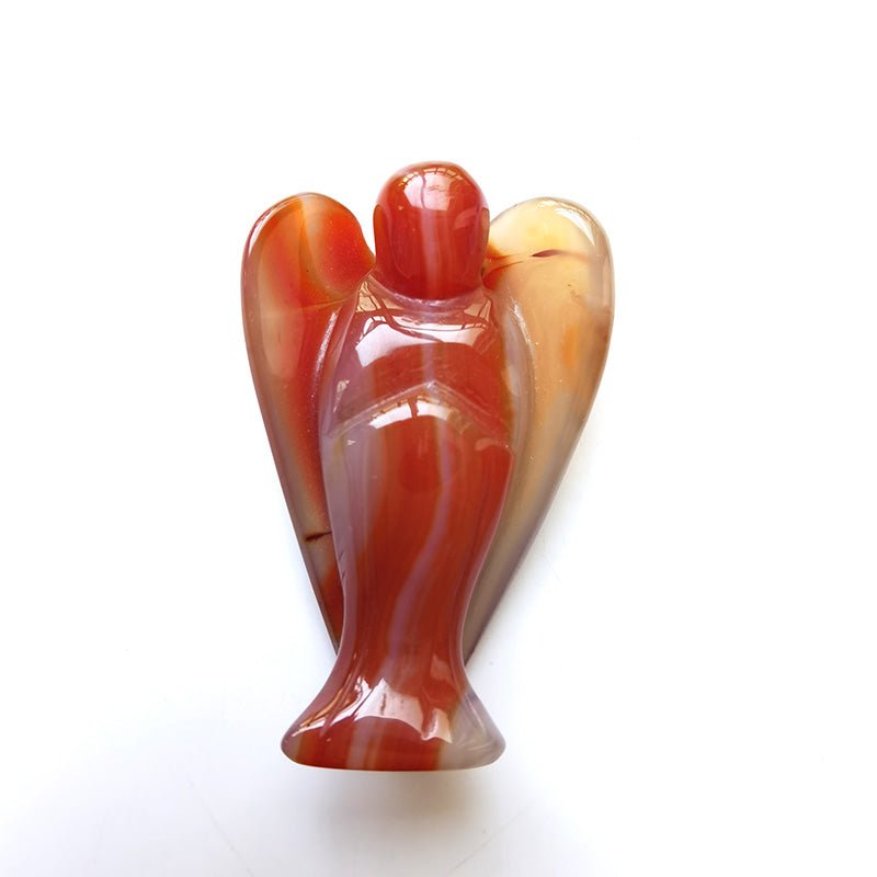 Carnelian Angel 3 Inch GEMROCKY-Carvings-