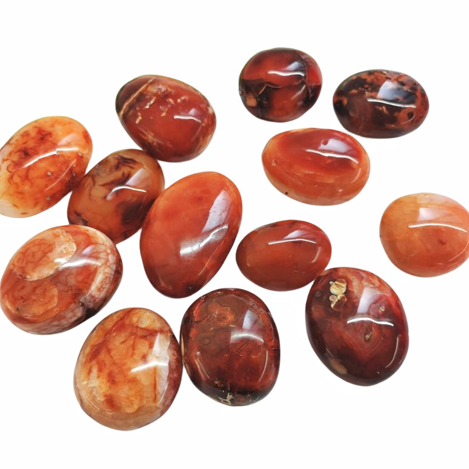 Carnelian Palm Stones GEMROCKY-Carvings-