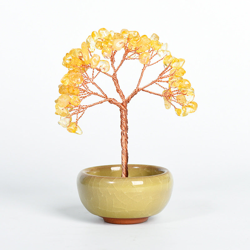 Ceramics Bowl Chips Gem Trees GEMROCKY-Decoration-Citrine-