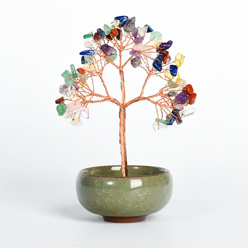 Ceramics Bowl Chips Gem Trees GEMROCKY-Decoration-Colorful-