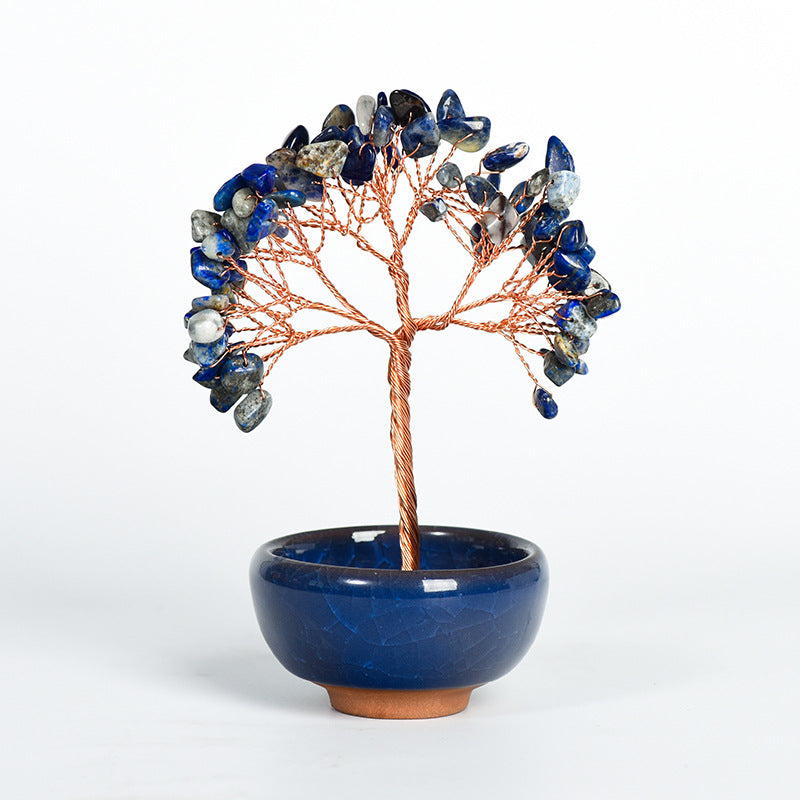 Ceramics Bowl Chips Gem Trees GEMROCKY-Decoration-Lapis Lazuli-