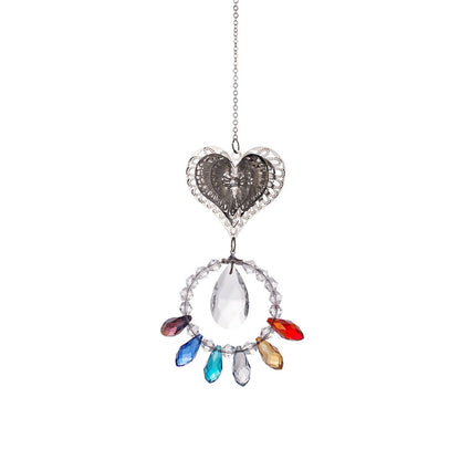 Chakra Heart and Angel Pendant Suncatcher Ornaments GEMROCKY-Decoration-