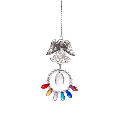 Chakra Heart and Angel Pendant Suncatcher Ornaments GEMROCKY-Decoration-