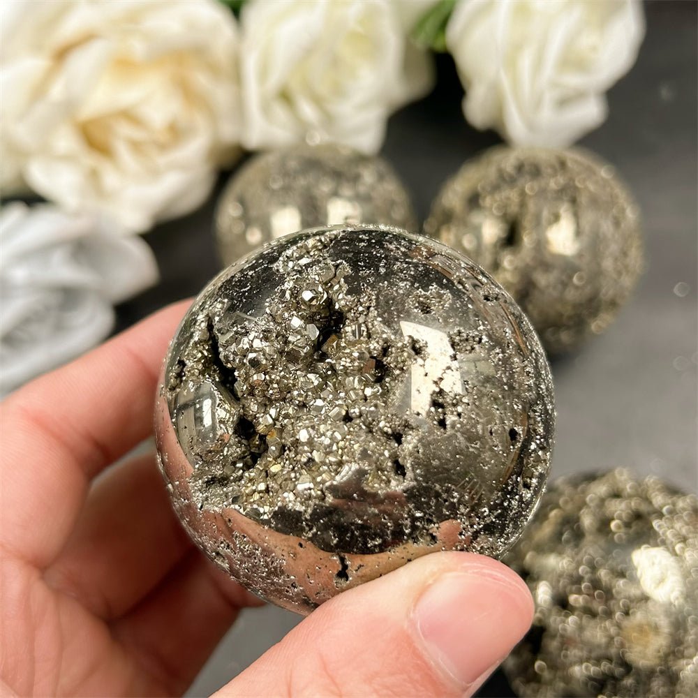 Chalcopyrite Spheres GEMROCKY-Spheres-