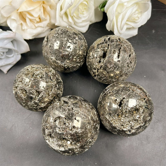 Chalcopyrite Spheres GEMROCKY-Spheres-