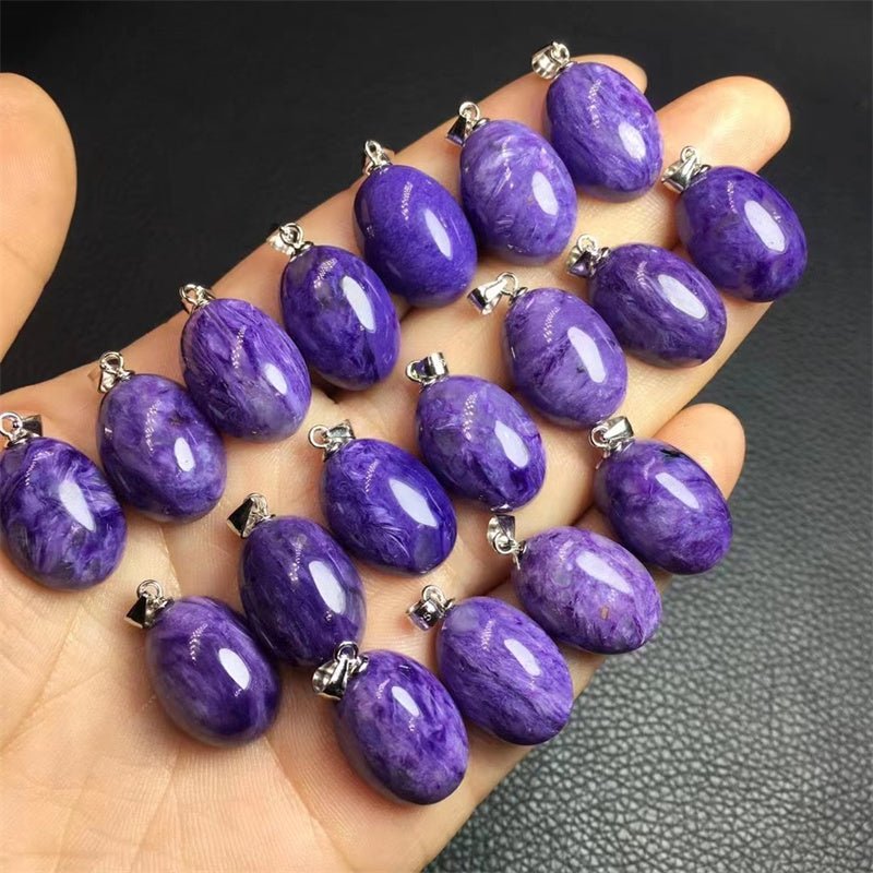 Charoite Pendants for Necklace GEMROCKY-Jewelry-