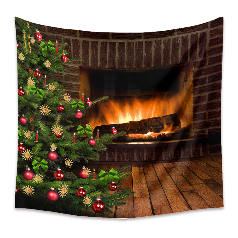 Christmas Holiday Background Cloth Home Decor Tapestry GEMROCKY-Decoration-73*95cm-3-