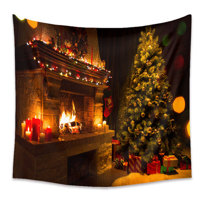 Christmas Holiday Background Cloth Home Decor Tapestry GEMROCKY-Decoration-73*95cm-6-