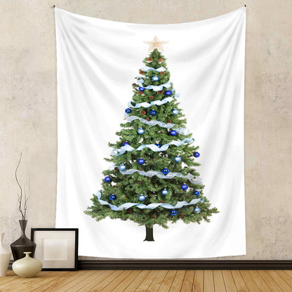 Christmas Tree Holiday Background Cloth Home Decor Tapestry GEMROCKY-Decoration-73*95cm (brushed hair)-9-