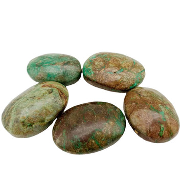 Chrysocolla Stone Palm Stones GEMROCKY-Carvings-