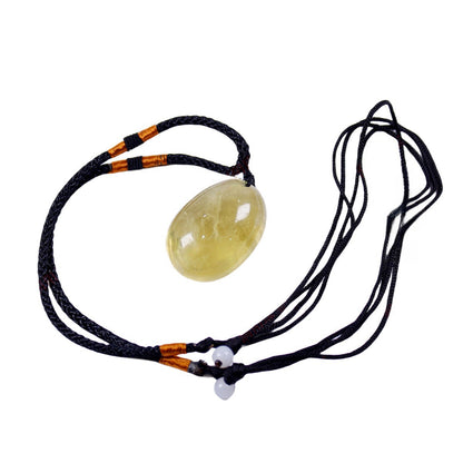 Citrine Polished Dates Pendant Necklaces GEMROCKY-Jewelry-