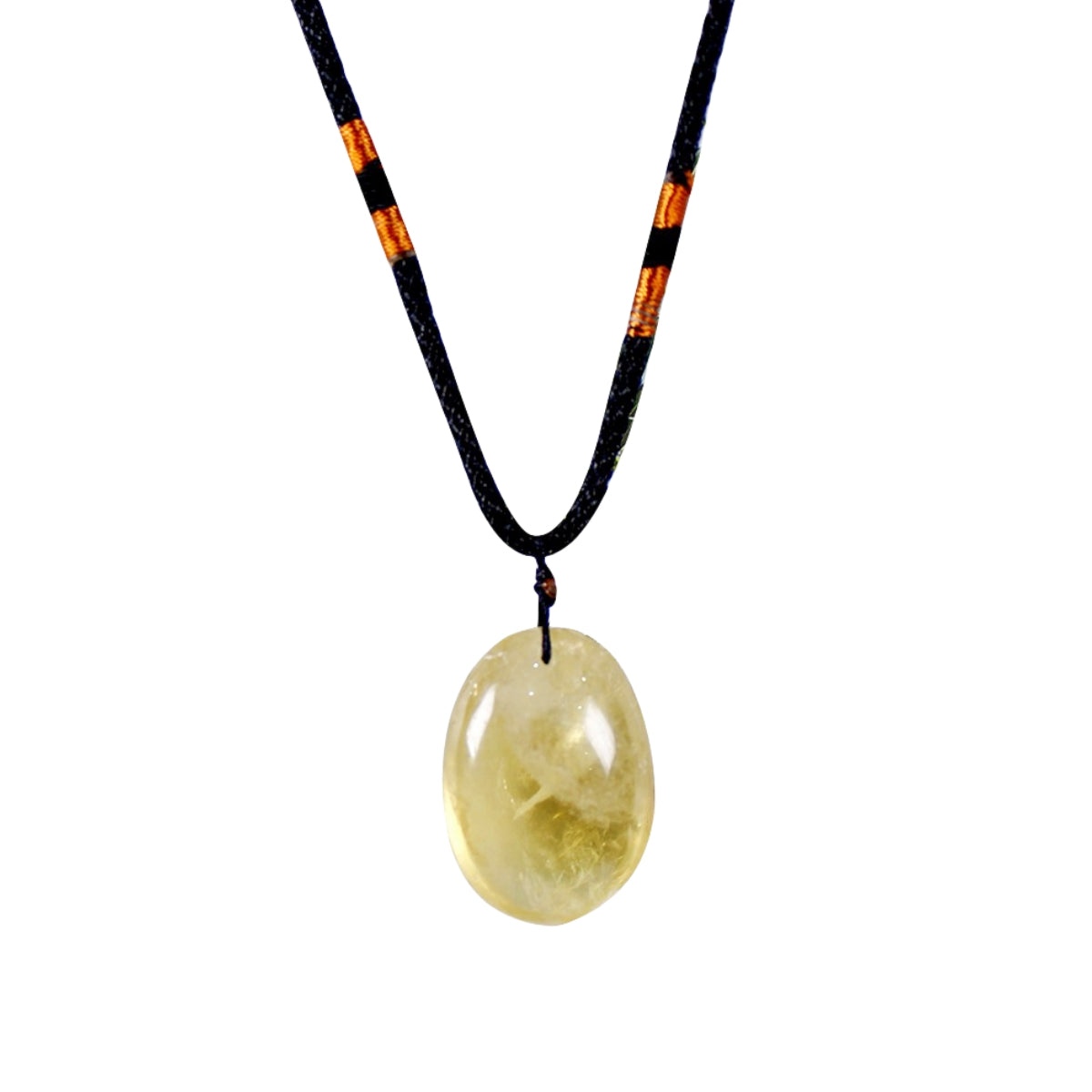 Citrine Polished Dates Pendant Necklaces GEMROCKY-Jewelry-