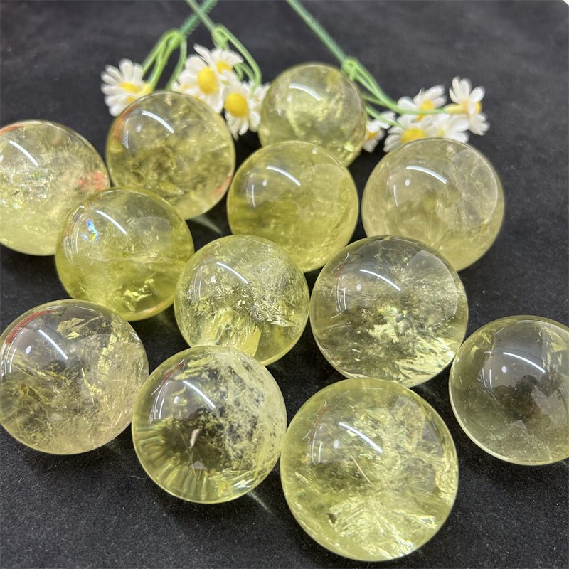 Citrine Small Spheres GEMROCKY-Spheres-