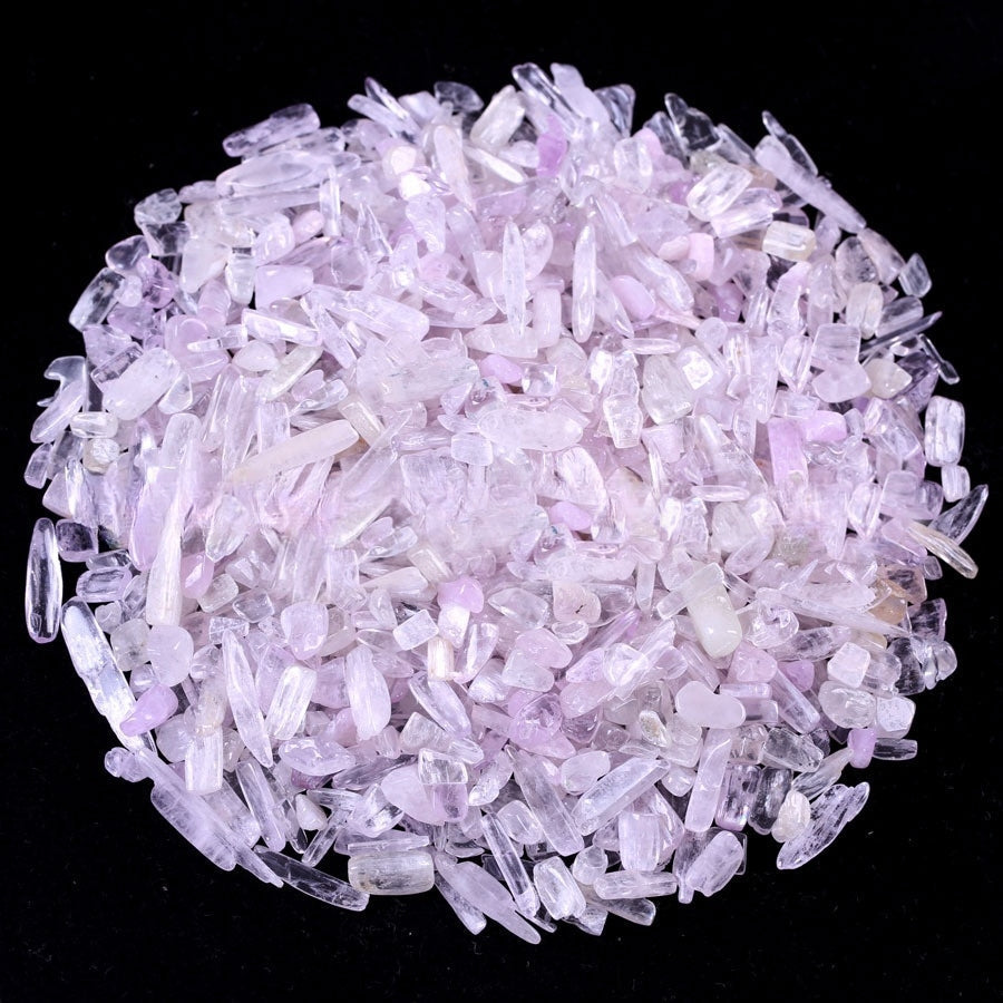 Clear Kunzite Chips GEMROCKY-Tumbles-