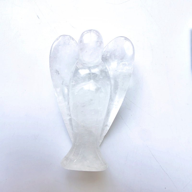 Clear Quartz Angel 3 Inch GEMROCKY-Carvings-