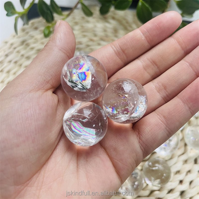 Clear Quartz Mini Sphere GEMROCKY-Spheres-