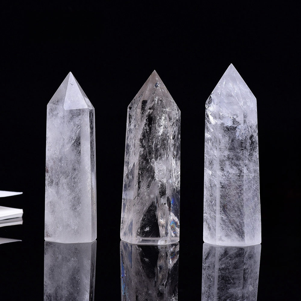 Clear Quartz Point Wands GEMROCKY-Point Wands-