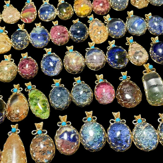 Colorful Phantom Quartz Pendants for Necklace GEMROCKY-Jewelry-