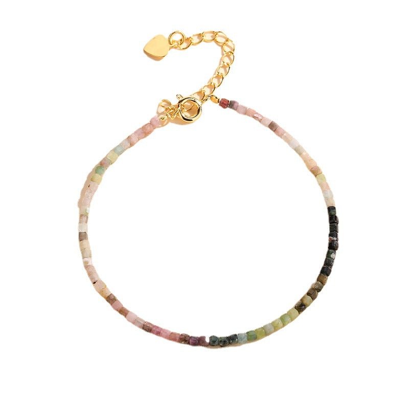 Colorful Tourmaline 2.5mm Facet Bracelets GEMROCKY-Jewelry-