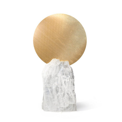 Cooper Glass Rough Selenite Stand Sunrise Ornaments GEMROCKY-Decoration-Golden Cooper M 20*7*37cm-