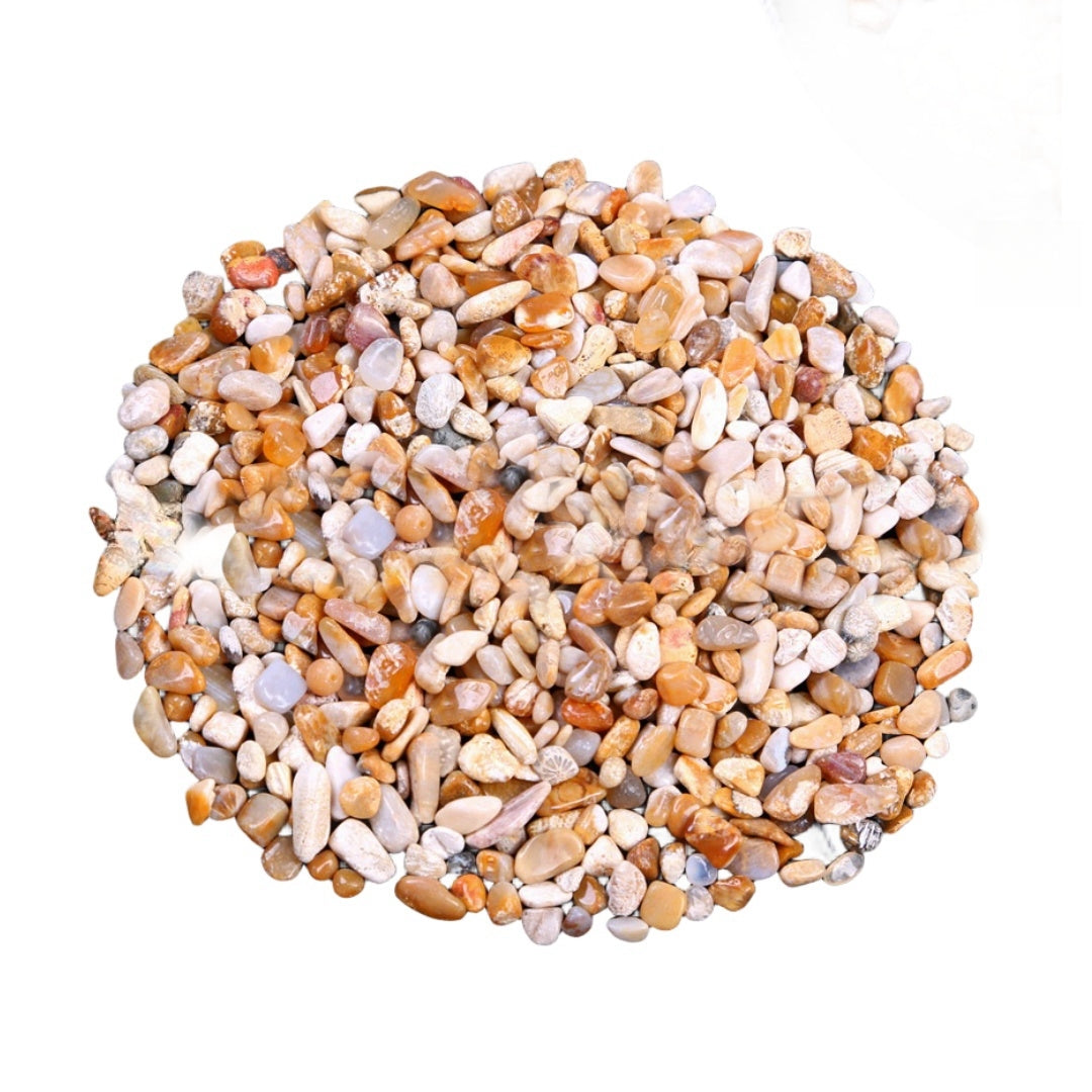 Coral Jade Chips GEMROCKY-Tumbles-