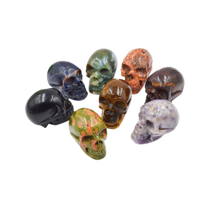 Crystal 1.5 Inch Skull Carvings GEMROCKY-Carvings-