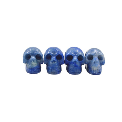 Crystal 1.5 Inch Skull Carvings GEMROCKY-Carvings-Blue Aventurine-