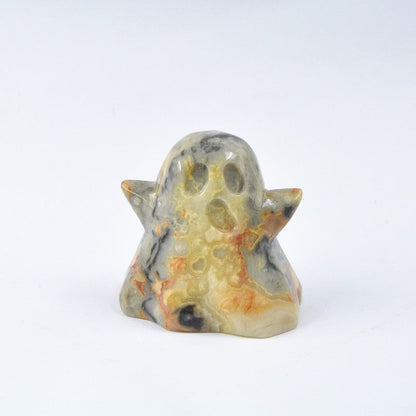 Crystal 2 Inch Ghost Halloween Carvings GEMROCKY-Carvings-Crazy Agate-